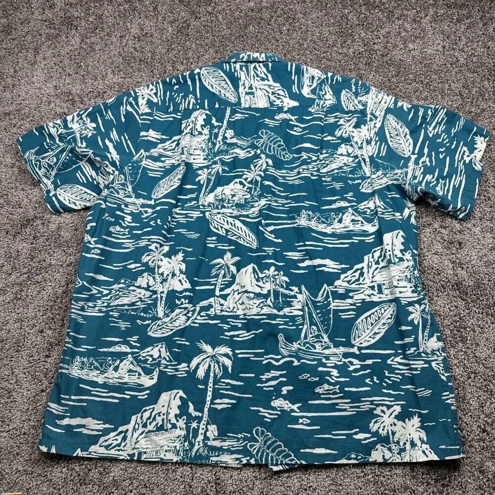 RJC‎ VTG Cotton Hawaii Islands Palm Trees Hawaiian Shirt Hawaii USA Men's XL